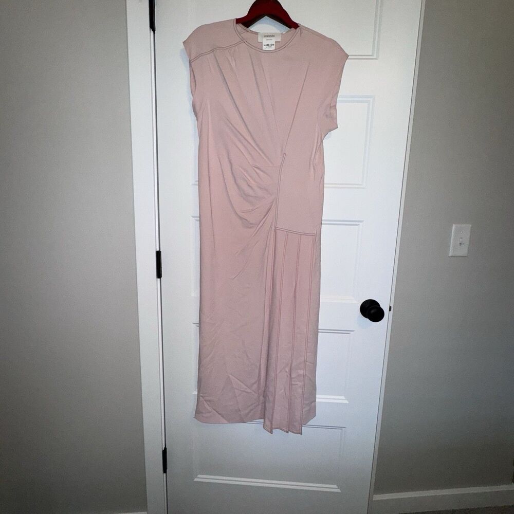 Women’s Sportmax Eclisse crew neck midi dress in pink Size 8 US
